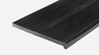 Ступень Groentec массив 3000x320x20 мм с капиносом, Антрацит