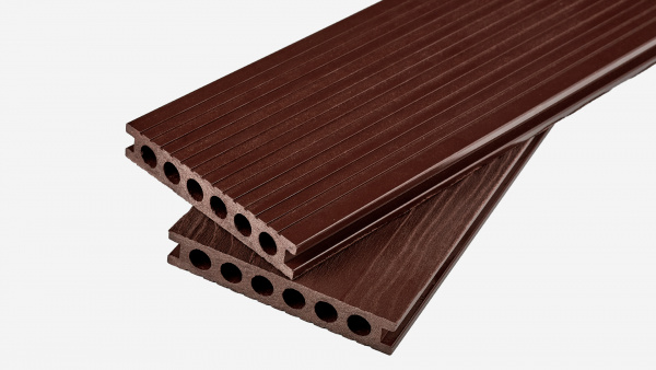 Террасная доска Groentec 6000x145x25 мм усиленная, Шоколад